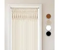 Produktbild: Cozyor Türvorhang Makramee 132 x 200 cm Boho Vorhang Fenstervorhang Raumteiler (1 St), Schlaufen, Baumwolle, beige Driftwood, Wandteppich Wandbehang Raumtrenner handgemacht