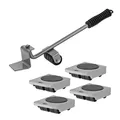 Produktbild: Möbelroller Transportrollen Transporthilfe Rollen Set 4 St. PVC Räder Ø 26mm
