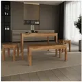 Produktbild: Krok Wood Esstisch Tomas aus Massivholz in Eiche 75 cm x 75 cm x 75 cm