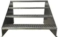 Produktbild: SRM Design Außentreppe 4 Stufen Standtreppe freistehend Breite 60cm Höhe 84cm verzinkt