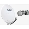 Produktbild: Fuba Sat Anlage 2 Teilnehmer | DAA 780 G Satellitenschüssel 80cm Alu hellgrau (Testergebnis: ausgezeichnet)* + Fuba DEK 217 Twin LNB 2 Teilnehmer