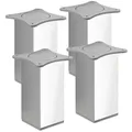 Produktbild: SOTECH 4 Stück Möbelfüße Quebec II 150 mm 65 x 65 mm Chrom poliert Möbelbeine aus Aluminium