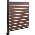 Produktbild: Proregal Mülltonnen-Zaun, Braun, Metall, 100x130x6 cm, Aufbewahrung & Schutzhüllen