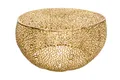 Produktbild: Couchtisch Gold rund Ø 80 cm aus Metall Handarbeit Wohnzimmer Sofa Tisch