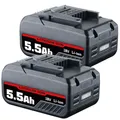 Produktbild: 2X Für Einhell 18 V 5,5 Ah Akku Power X-Change Lithium PXC Ersatzakku LED NEU DE