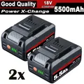 Produktbild: 2x Ersatzakku 5.5Ah für Einhell 18V Akku POWER X-CHANGE Lithium PXC Batterien