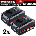 Produktbild: 2 Stück 18V 5,5Ah Ersatzakku Für Einhell Akku Power X-Change Lithium PXC LED Neu