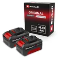 Produktbild: Einhell Akku-Twinpack PXC 18 V 4,0 Ah Power X-Change Lithium-Ionen 2 Stück Set