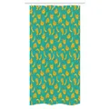 Produktbild: Gelb und Blau Schmaler Duschvorhang Tropic Fruit Vivid
