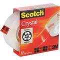 Produktbild: Scotch Klebeband Crystal Clear Tape, 19mm x 33m, kristallklar, Kern-Ø 26mm