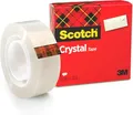 Produktbild: Scotch Crystal Klebeband, Transparent, 1 Rolle, 19 mm x 33 m - Allzweck-Klebeband für die Reparatur, Verschließen von Dokumenten