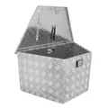Produktbild: Güde Alu Deichselbox GT 120-120L abschließbare Aluminium Werkzeugbox für Anhänger, Pickup & Werkstatt - Tränenblech mit Stoßdämpfer