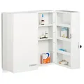 Produktbild: Relaxdays Medizinschrank, Weiß, Metall, 53x53x20 cm, Badezimmer, Badezimmerschränke, Medizinschränke