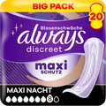 Produktbild: Always Discreet Inkontinenz Einlage Maxi Nacht 20 Stück Stark Saugfähig