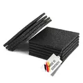 Produktbild: 25 Stück Terrassenpads Gummiunterlage Bautenschutzmatte | 10 mm 120 x 120 mm | Größe auswählen