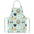 Produktbild: Pipoobear Schürze Kinder mit Taschen für 3-6 Jahre Junge Mädche, Verstellbar Kinderschürze Baumwolle Kinderschürzen für Küche Kochen Backen Malerei Grillen Garten Party Geschenk (Blau)