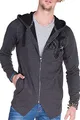 Produktbild: Cipo & Baxx Herren Sweatjacke Hoodie Cardigan Kapuzenjacke Sweatshirt Jacke Anthracite L