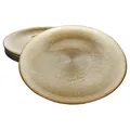 Produktbild: 6x Kairo Gold Speiseteller Glas 6 Personen Essteller groß Relief