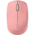 Produktbild: Rapoo M100 Silent, Beidhändig, Optisch, RF Wireless + Bluetooth, 1000 DPI, Pink - Rosa