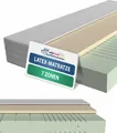 Produktbild: AM Qualitätsmatratzen | Latex-Matratze 90x200 cm | H3 | Hochwertige Matratze mit 4 cm Latex-Auflage | 20 cm Höhe | Germany | 90 x 200 cm
