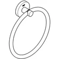 Produktbild: Essentials Handtuchring aus Metall mit versteckten Befestigungen, Warm Sunset (40365DA1) - Grohe