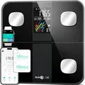 Produktbild: Körperfettwaage Personenwaage digital Appsync 180kg schwarz