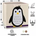 Produktbild: Lifeney Kinder Aufbewahrungsbox Pinguin hell Kinderzimmer Spielzeugbox/-kiste