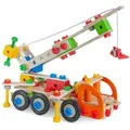 Produktbild: Eichhorn Konstruktionsspielzeug Constructor Kranwagen, Mehrfarbig, Kunststoff, Holz, Buche, 10.50x25x39 cm, unisex, Made in Germany, Fsc, Spielzeug, Kinderspielzeug, Konstruktionsspielzeug