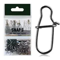 Produktbild: Zite Fishing Karabiner Snaps Angeln Set - 30 STK #00 Angelwirbel 9kg - Einhänger für Forellen-Köder Barsch-Köder Zander-Köder Spinnfischen
