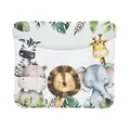 Produktbild: Ceba Baby® weiche Wickelauflage 75x72 cm - Baby Wickelunterlage - Wickeltischauflage für Junge und Mädchen - Wasserdicht, abwaschbar - OEKO-TEX® Standard 100 - Made in EU - Dschungeltiere