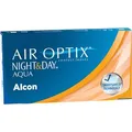 Produktbild: AirOptix Kontaktlinsen NightundDay Aqua, -3,00, Monatslinsen, weich, BC 8,4mm, DIA 13,8mm, 6 Stück
