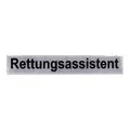 Produktbild: RescPol Rückenschild Rettungsassistent - 30 x 5cm - weiß