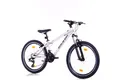 Produktbild: BERLIN BIKE Mountainbike 24 Zoll mit Aluminium-Rahmen, 21-Gang-Kettenschaltung, Weiß