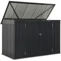 Produktbild: Juskys Mülltonnenbox, Anthrazit, Metall, 200x128x105 cm, Aufbewahrung & Schutzhüllen