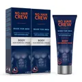 Produktbild: NO HAIR CREW 2 x Enthaarungscreme für Männer – Sanfte & gründliche Haarentfernung in 4-8 Minuten – Ohne Schnittrisiko & Rasurbrand (Set 2 x 200 ml)
