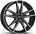 Produktbild: DEZENT KF dark Alufelgen Satz Black/polished 7x18 ET43 LK5 112 18 Zoll Felgen A