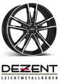 Produktbild: 4x Dezent KF 7x18 5/112,0 ET43 Black/poliertshed