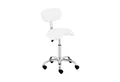 Produktbild: Physa Drehstuhl Sattelstuhl Sattelhocker Arbeitsstuhl Bürohocker mit Lehne Weiß, Weiß