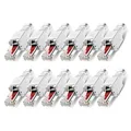 Produktbild: NAUC 12 Stück Netzwerkstecker werkzeuglos RJ45 CAT6 LAN UTP Kabel Stecker ohne Werkzeug werkzeugfrei CAT5 CAT7 Verlegekabel Patchkabel Netzwerkkabel Toolless Modular Plug Connector Crimpstecker