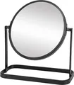 Produktbild: Kosmetikspiegel Schwarz Metall 180x200x80 mm Ø 155 mm
