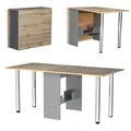 Produktbild: Rodnik Esstisch Amelie, klappbar, stabil & platzsparend, praktische abschraubbare Beine grau 174 cm x 75 cm x 80 cm