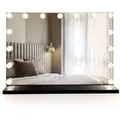 Produktbild: Spiegel Rea Hollywood Led Black