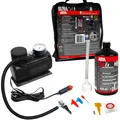 Produktbild: Reifenpannenset Kompressor Reifendichtmittel 450ml APA FlatEx 12V MHD 08/2030