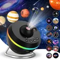Produktbild: ALLOMN 13 in 1 Galaxy Projektor für Schlafzimmer, Planetarium Sternprojektor mit 13 Filmscheiben & 6 RGB Lichteffekten, Sternenhimmel Projektor Planetarium Nachtlicht mit Timer für Erwachsene Kinder