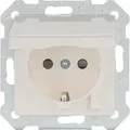 Produktbild: SCHUKO-Steckdose mit Klappdeckel titanweiß/ Schutzart IP20 m. erhöhtem Berührungsschutz/1 Stk.