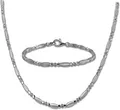 Produktbild: SilberDream Schmuckset SilberDream Collier & Armband Zirkonia (2-tlg., Schmucksets), Damen Schmucksets aus 925 Sterling Silber, Farbe: weiß, silber