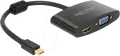Produktbild: DELOCK 65553 - DisplayPort Adapter, Mini DP Stecker auf HDMI / VGA Buchse