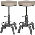 Produktbild: CLP 2er Set Hocker Destin Antik Silber