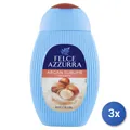 Produktbild: 3x Felce Azzurra Dusche Öl 250 Ml. Argan-öl