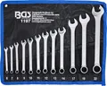 Produktbild: BGS 1197 | Maul-Ringschlüssel-Satz | 12-tlg. | SW 6 - 22 mm | inkl. Tetron-Rolltasche | Gabelringschlüssel